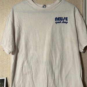 Neuse Sport Shop Tshirt, White Size large